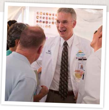 Gilger at Physician open house