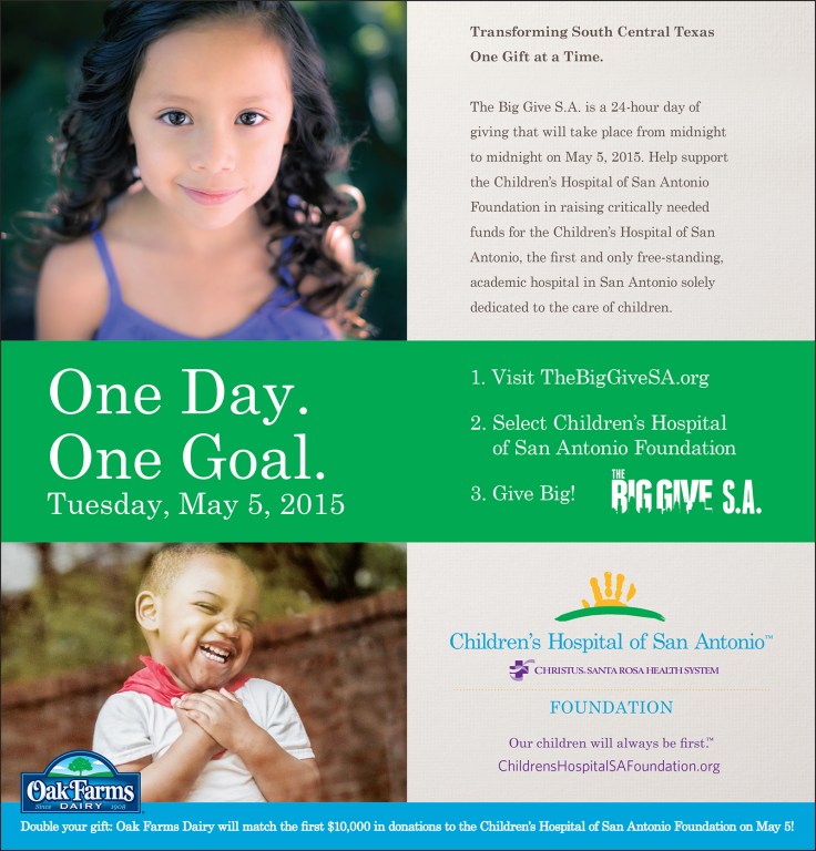 Big Give SA 2015 CH of SA Foundation Ad