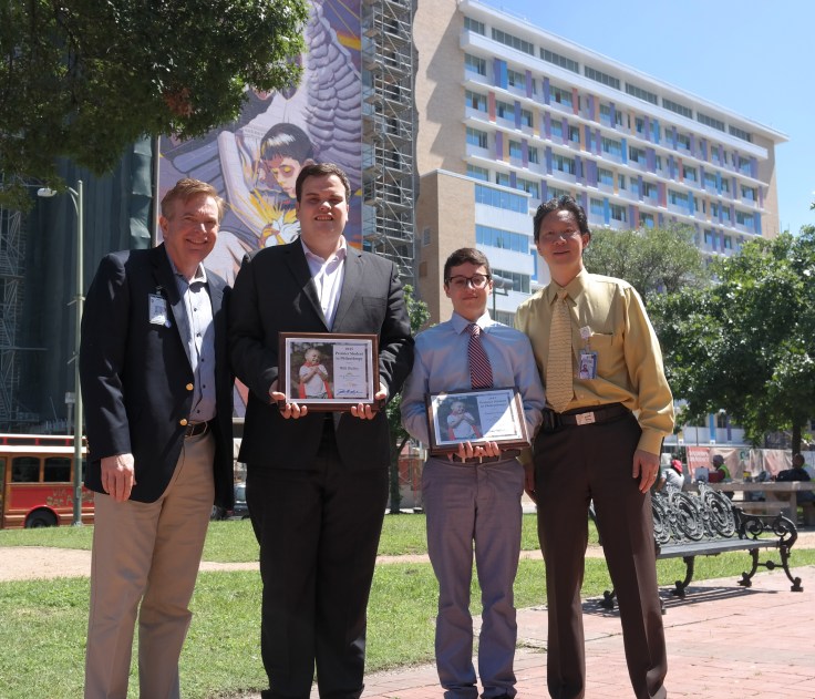 From left: Terry Kyle, Will Bailey, Austin Lazo and Dr. Yu-Tze Ng